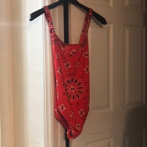 One piece bathing suit